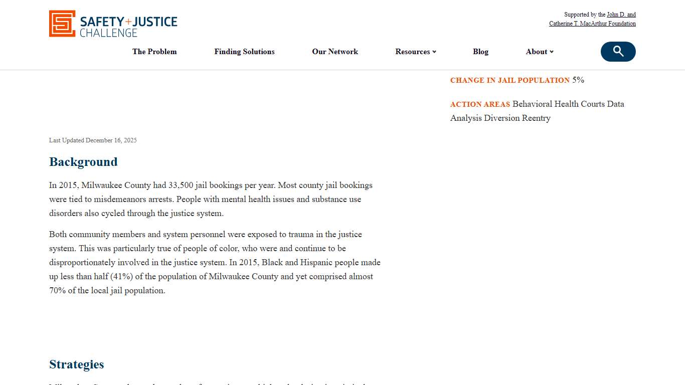 Behavioral Health Archives - Page 6 of 11 - Safety and Justice Challenge